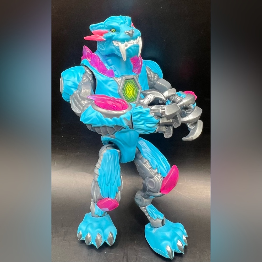 Mr. Beast Fierce Blue and Pink Robotic Beast Action Figure only